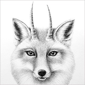 Horned critters - fox - click here for a larger image