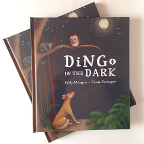 Dingo in the dark - click here for a larger image