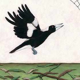 Magpie learns a lesson - click here for a larger image
