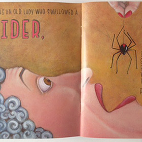 There was an old lady who swallowed a fly - click here for a larger image