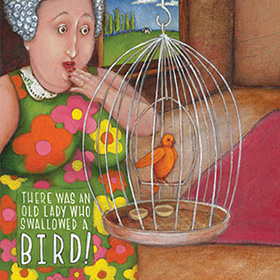 There was an old lady who swallowed a fly - click here for a larger image