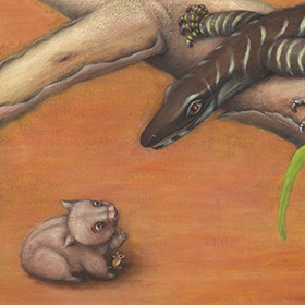 A feast for wombat - click here for a larger image