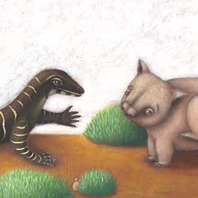 A feast for wombat - click here for a larger image