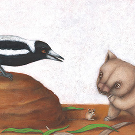 A feast for wombat book - click here for a larger image
